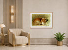 A Sleeping Cat (1898) by Henriette Ronner-Knip — art deco roomset