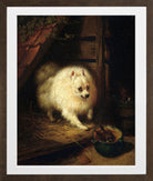 An Unwelcome Intruder by Henriette Ronner-Knip — brown frame
