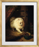 An Unwelcome Intruder by Henriette Ronner-Knip — gold frame