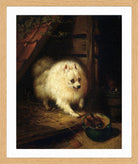 An Unwelcome Intruder by Henriette Ronner-Knip — oak frame