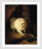 An Unwelcome Intruder by Henriette Ronner-Knip — white frame