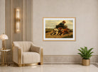 Boy with a Dog Cart by Henriette Ronner-Knip — art deco roomset