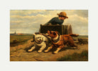 Boy with a Dog Cart by Henriette Ronner-Knip — rolled canvas