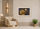 Kittens at Play — The Draped Chair by Henriette Ronner-Knip — art deco roomset