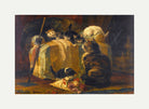 Kittens at Play — The Draped Chair by Henriette Ronner-Knip — rolled canvas