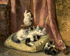 Kittens at Play — The Hanging Cord by Henriette Ronner-Knip — unframed