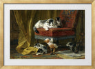 Mother’s Pride — The Red Chair by Henriette Ronner-Knip — gold frame