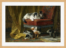 Mother’s Pride — The Red Chair by Henriette Ronner-Knip — oak frame