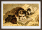 Mother’s Pride (1901) by Henriette Ronner-Knip — brown frame