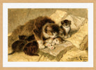 Mother’s Pride (1901) by Henriette Ronner-Knip — oak frame
