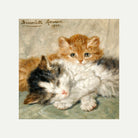 Sleepy Kittens (1900) by Henriette Ronner-Knip — rolled canvas
