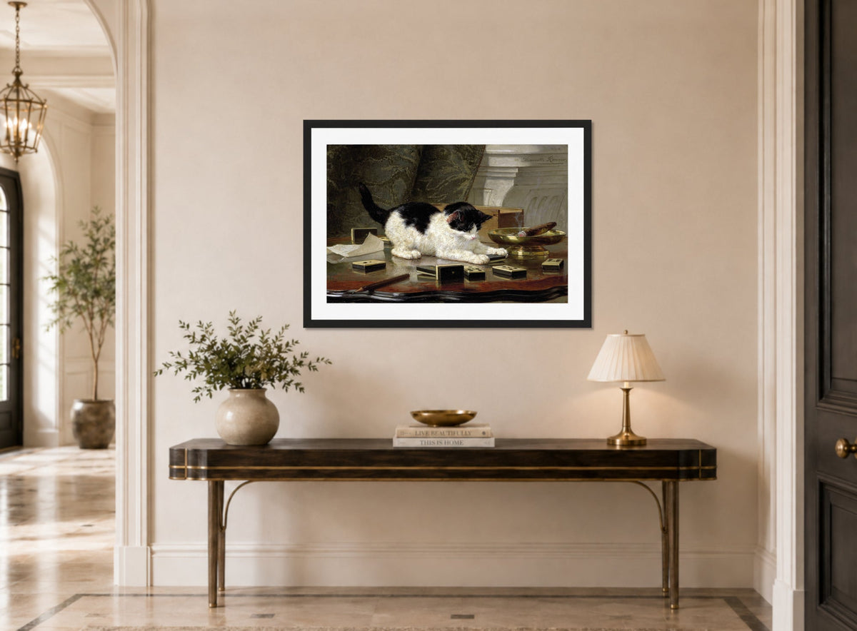 The Cat at Play by Henriette Ronner-Knip — hallway