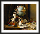 The Globetrotters by Henriette Ronner-Knip — black frame