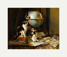 The Globetrotters by Henriette Ronner-Knip — rolled canvas