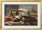 The Music Lesson by Henriette Ronner-Knip — gold frame