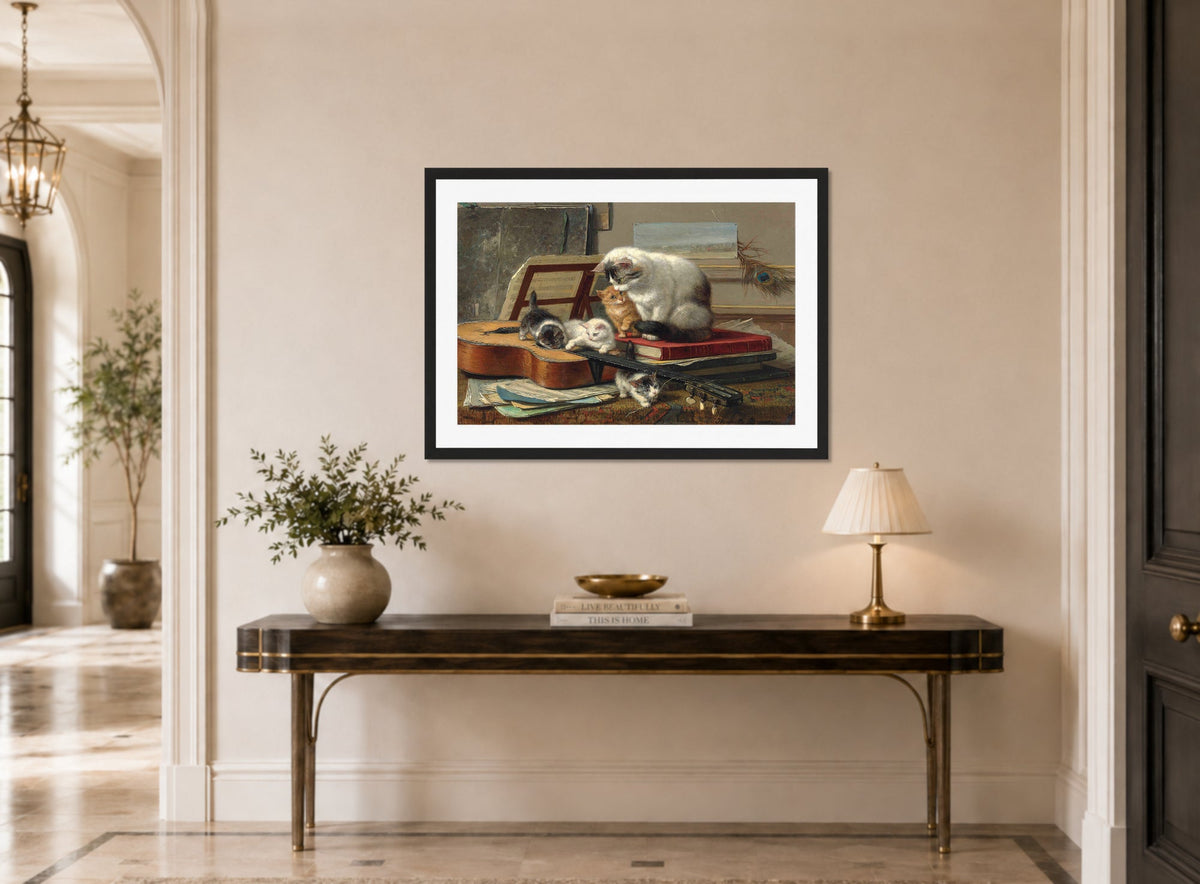 The Music Lesson by Henriette Ronner-Knip — hallway