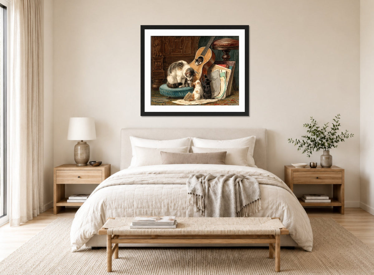 The Musicians by Henriette Ronner-Knip — bedroom