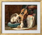 The Musicians by Henriette Ronner-Knip — gold frame