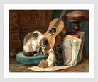 The Musicians by Henriette Ronner-Knip — white frame