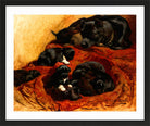 The Proud Mother by Henriette Ronner-Knip — black frame