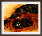 The Proud Mother by Henriette Ronner-Knip — brown frame