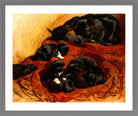 The Proud Mother by Henriette Ronner-Knip — light grey frame