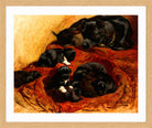 The Proud Mother by Henriette Ronner-Knip — oak frame