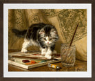 The Young Artist by Henriette Ronner-Knip — brown frame