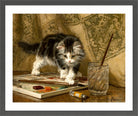 The Young Artist by Henriette Ronner-Knip — dark grey frame