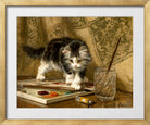 The Young Artist by Henriette Ronner-Knip — gold frame