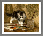 The Young Artist by Henriette Ronner-Knip — light grey frame
