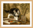 The Young Artist by Henriette Ronner-Knip — oak frame