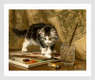 The Young Artist by Henriette Ronner-Knip — white frame
