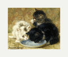 Three Kittens (1895) by Henriette Ronner-Knip — rolled canvas