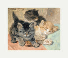 Three Kittens (1896) by Henriette Ronner-Knip — rolled canvas