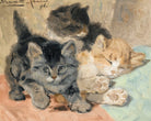 Three Kittens (1896) by Henriette Ronner-Knip — unframed