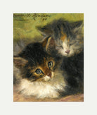 Two Kittens (1894) by Henriette Ronner-Knip — rolled canvas