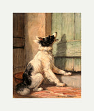 Waiting (1870) by Henriette Ronner-Knip — rolled canvas