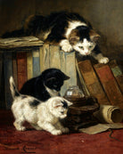 Watching the Prey by Henriette Ronner-Knip — unframed