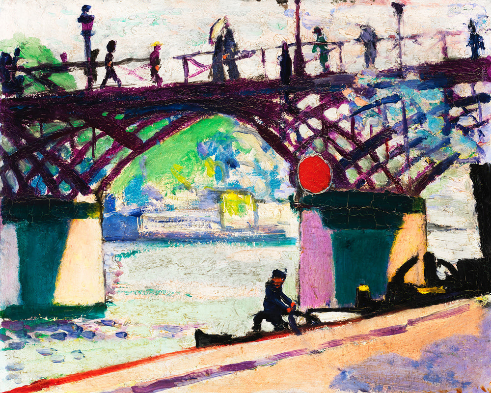 Pont des Arts by Henry Lyman Saÿen, as an unframed print