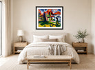 Newmans House by Henry Lyman Saÿen, above a bed