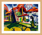 Newmans House by Henry Lyman Saÿen, in a oak frame