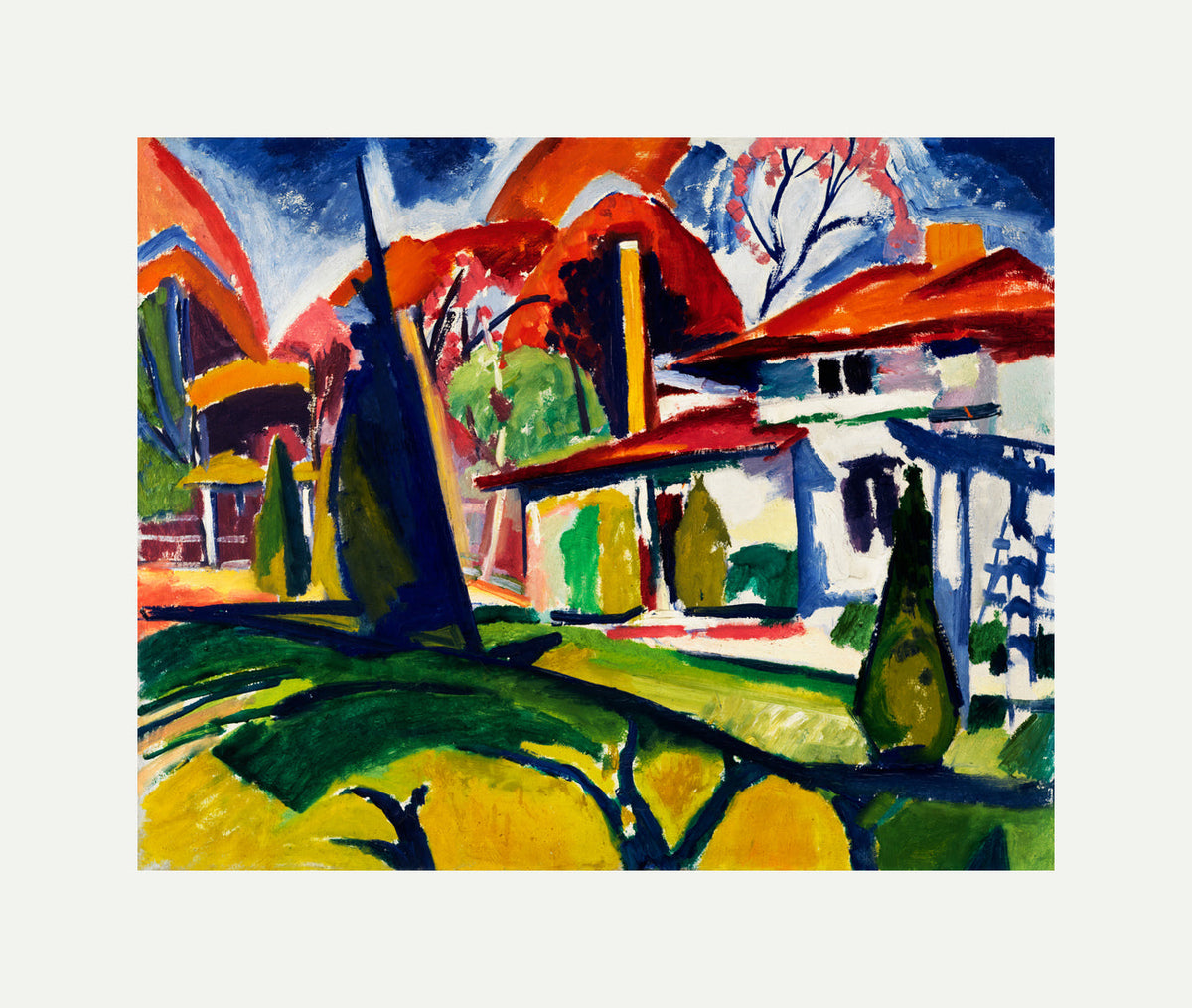 Newmans House by Henry Lyman Saÿen, on rolled canvas