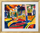 Garden by Henry Lyman Saÿen, in a gold frame