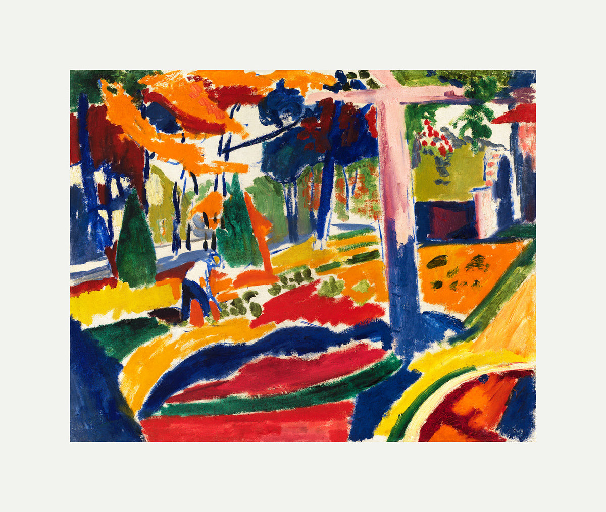 Garden by Henry Lyman Saÿen, on rolled canvas