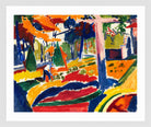 Garden by Henry Lyman Saÿen, in a white frame