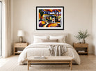 Décor Slav by Henry Lyman Saÿen, above a bed
