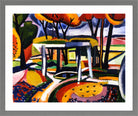 Décor Slav by Henry Lyman Saÿen, in a light grey frame
