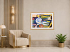 Child on Sofa by Henry Lyman Saÿen, in an Art Deco interior