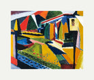 Abstract Landscape by Henry Lyman Saÿen, on rolled canvas